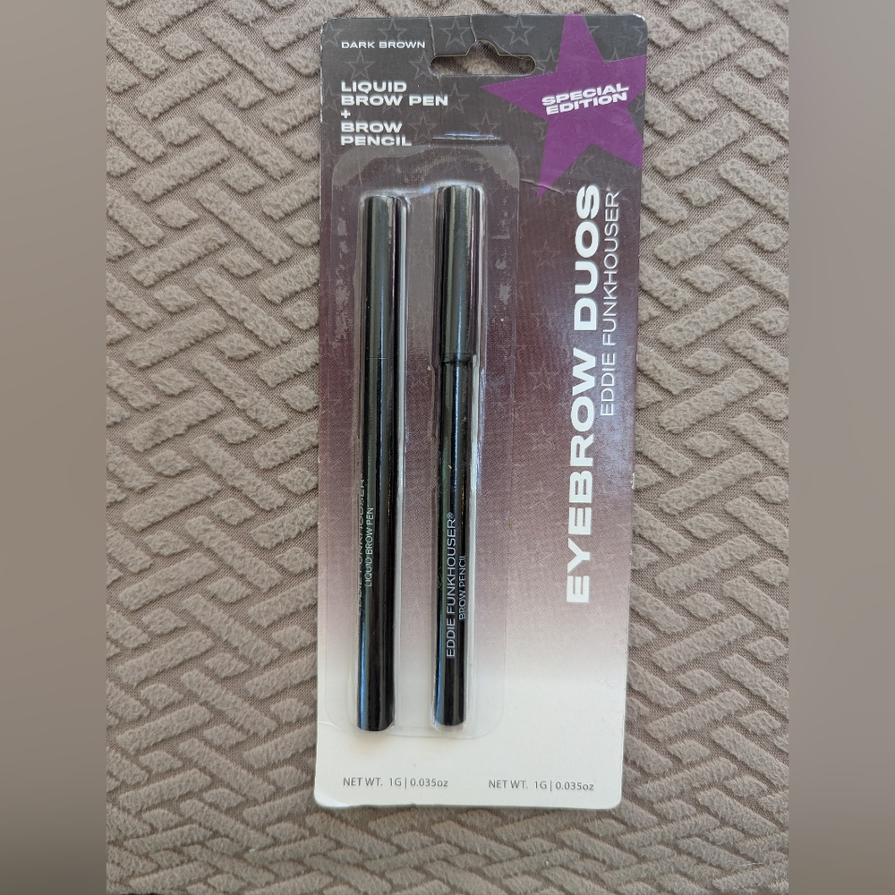 Eddie Funkhouser Liquid Brow Pen and Pencil Set NIP